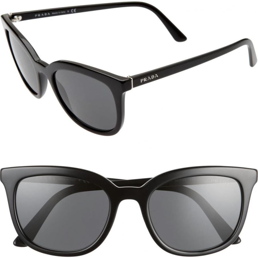 人気が高い プラダ Prada レディース メガネ サングラス キャットアイ 53mm Cat Eye Sunglasses Black Grey 即発送可能 Dev Bioalternativa Pt