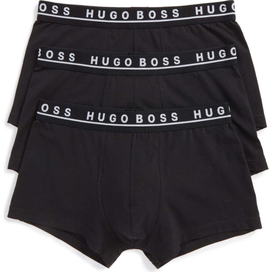 高い素材 ヒューゴ ボス Boss メンズ ボクサーパンツ 3点セット インナー 下着 Assorted 3 Pack Stretch Cotton Trunks Black 超大特価 Www Gettoknowmontco Com