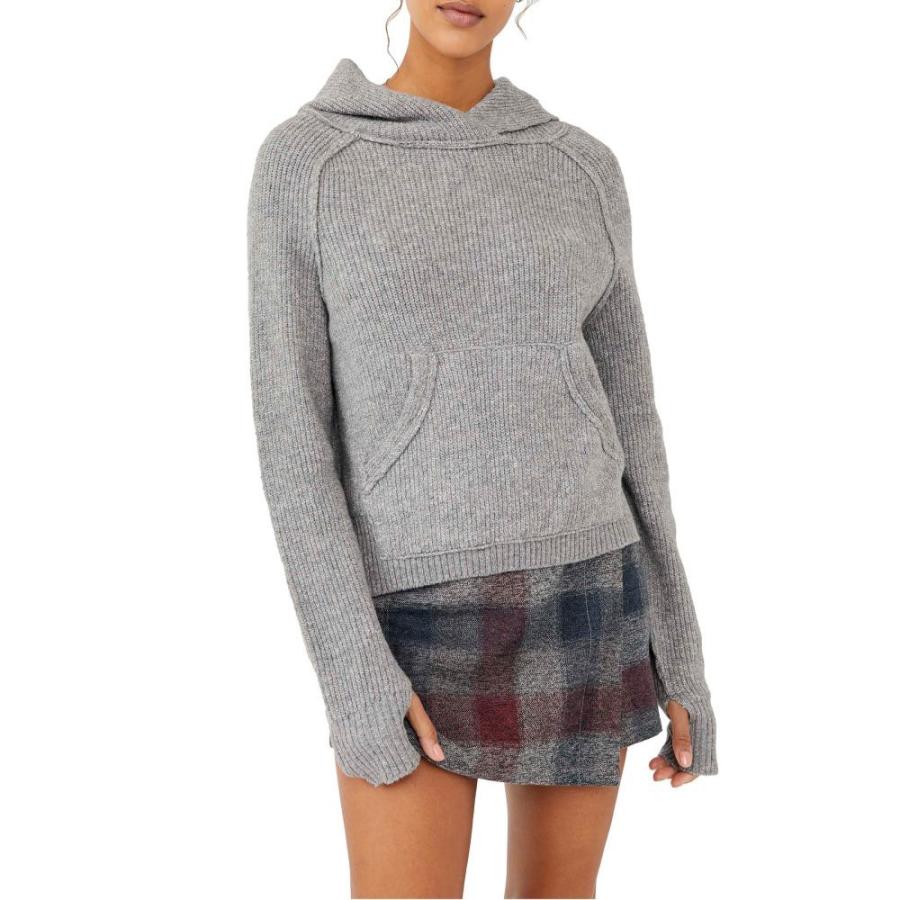 ネット限定 パーカー フリーピープル People Free レディース Heather Grey Medium Hoodie Cotton Stretch Mesmerize トップス パーカー レディース People Free フリーピープル トップス トップス Rankinengineering Com