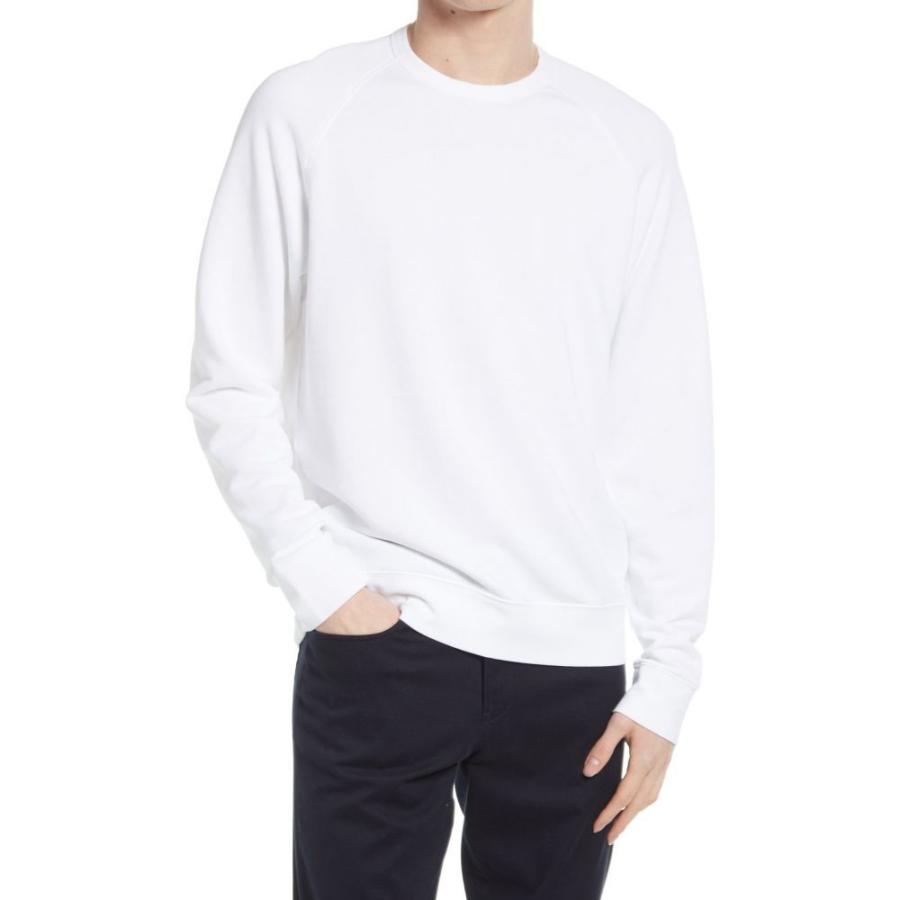 オンラインストア超安い ヴィンス Vince メンズ スウェット トレーナー トップス Regular Fit Crew Sweatshirt White クリアランス販売中 Www Superavila Com