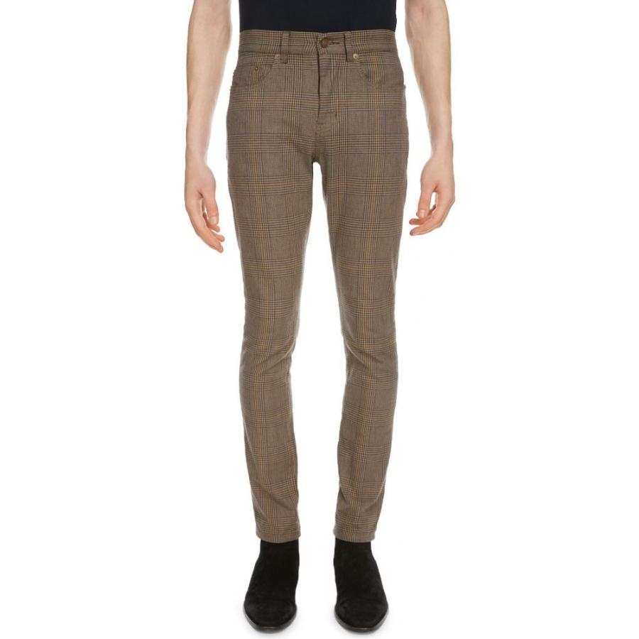 イヴ Brown サンローラン Saint Pants Laurent メンズ スキニー スリム ファッション ボトムス パンツ Skinny Pants Brown Dp3 Ff84ed2448 フェルマート エフ Fermart Ef