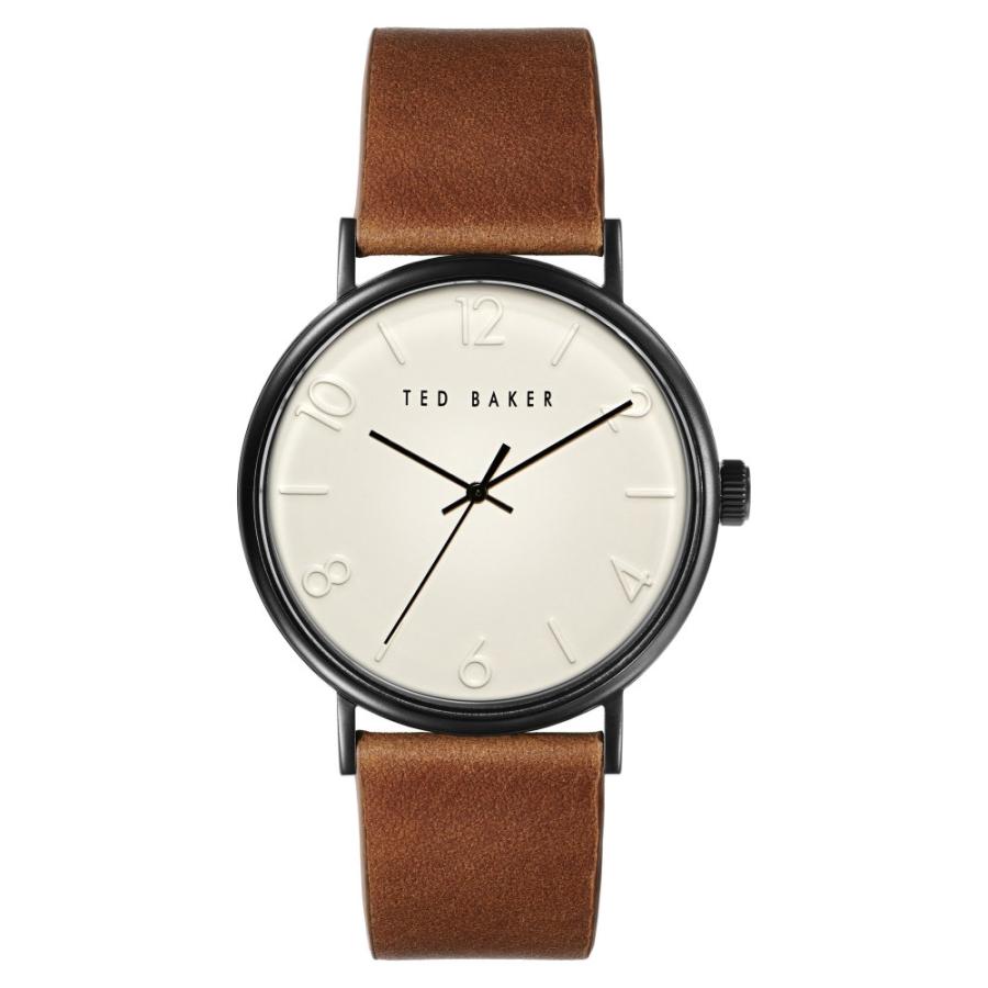 驚きの価格が実現！ LONDON BAKER TED テッドベーカー メンズ Tan 43mm Watch, Strap Leather Phylipa 腕時計 腕時計