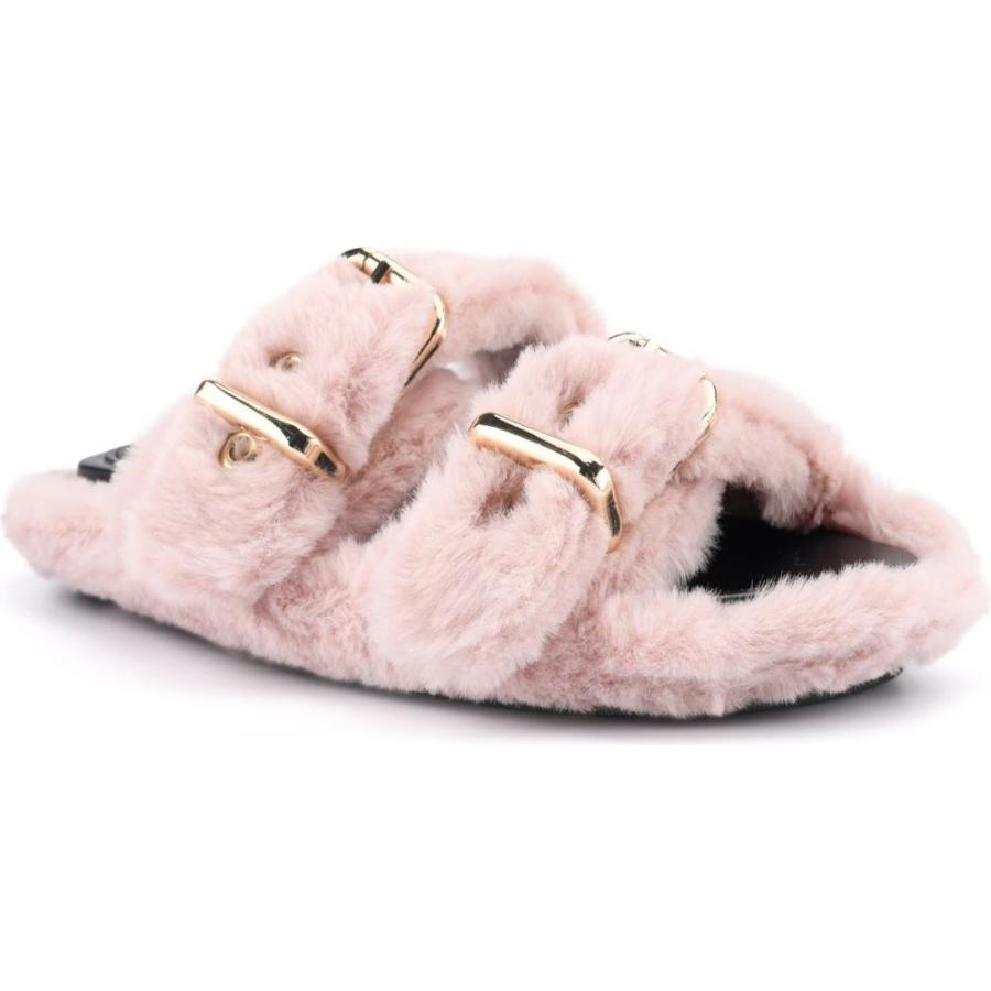 雑誌で紹介された ナインウエスト NINE Pink Light Slipper Fur Faux Plush シューズ・靴 スリッパ レディース WEST その他シューズ