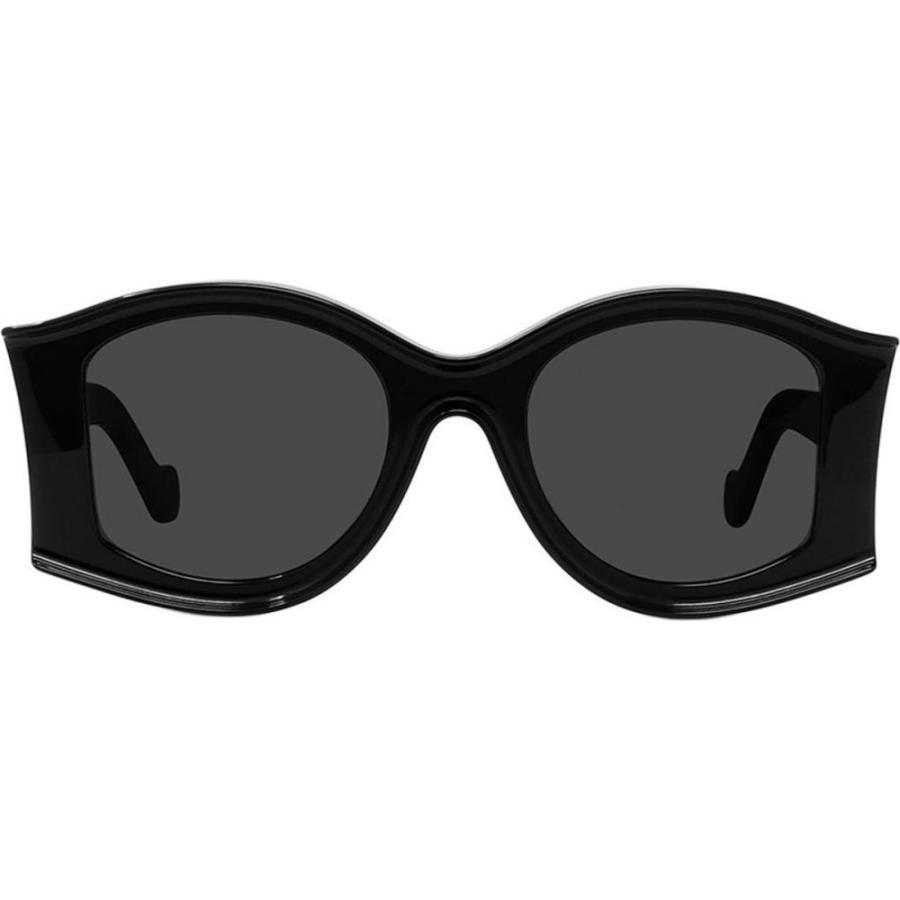 格安販売中 ファッション小物 メンズ メガネ サングラス ロエベ Loewe ロエベ Black Smoke Shiny Sunglasses Round 52mm Ibiza Paula S X ラウンド メガネ サングラス メンズ Loewe 財布 帽子 ファッション小物