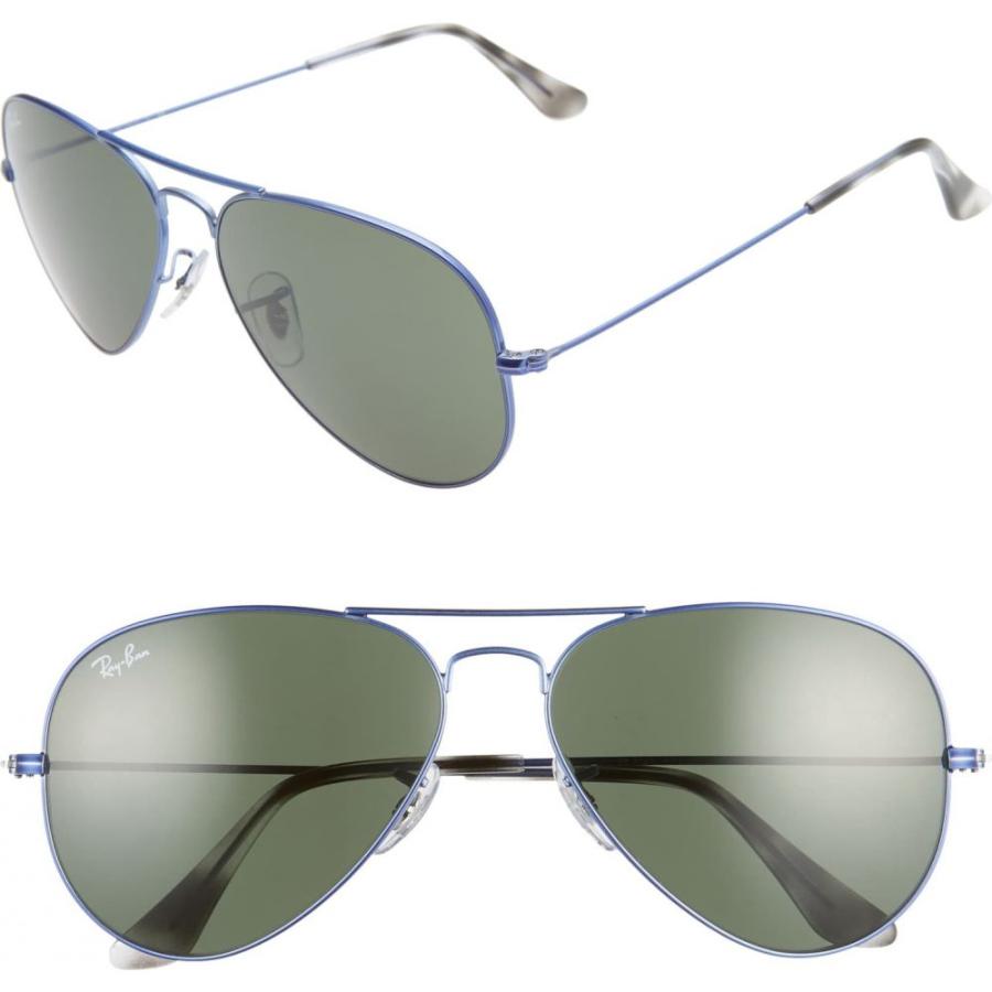 超歓迎 レイバン Ray Ban メンズ メガネ サングラス アビエイター Standard Original 58mm Aviator Sunglasses Transparent Blue Green Solid 最新情報 Lewisfamilyinsurance Com