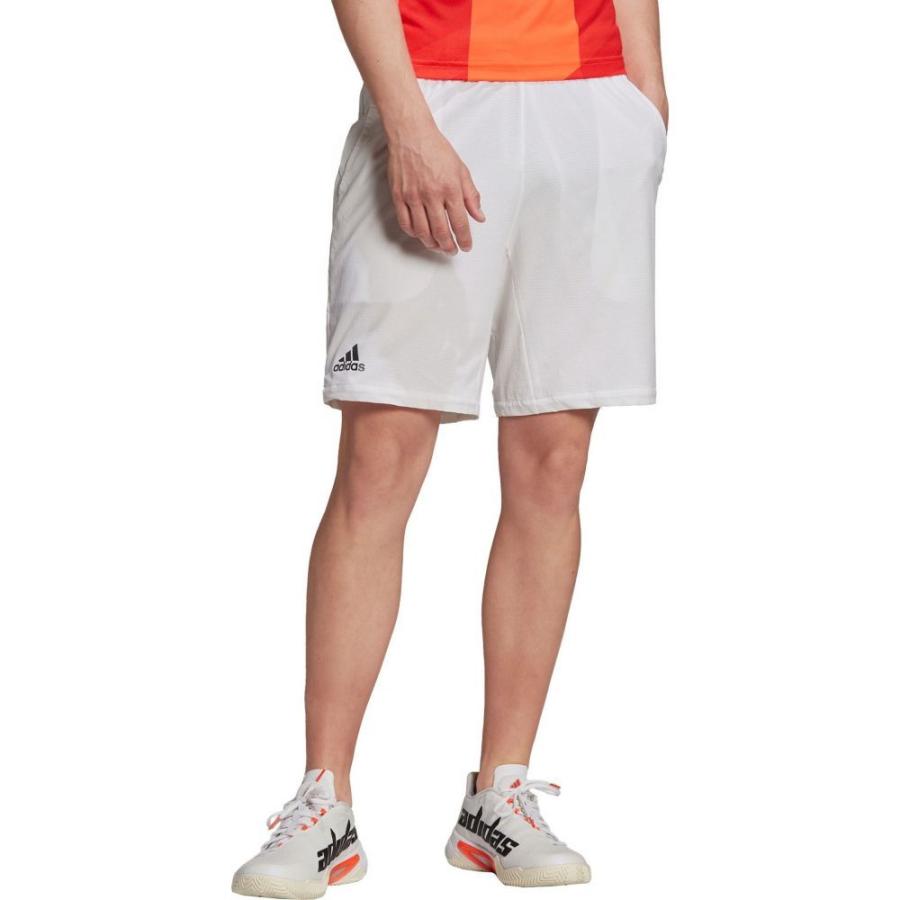 店舗良い Adidas アディダス テニス メンズ ボトムス パンツ アディダス Adidas メンズ White Black Shorts Tennis Performance Ergo ボトムス パンツ ショートパンツ テニス ウエア