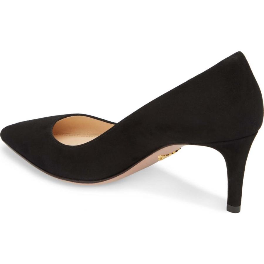 プラダ Prada レディース パンプス シューズ 靴 Pointy Toe Pump Black Suede Ypt Or Id