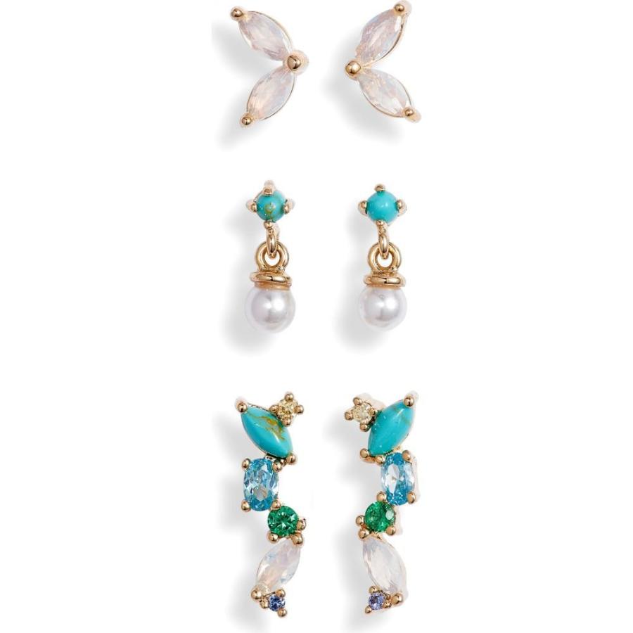 公式店舗 ノードストローム Nordstrom レディース イヤリング ピアス スタッドピアス ジュエリー アクセサリー Set Of 3 Stud Earrings White Turquoise Gold Dp3 Ff9dd5b6 フェルマート エフ Fermart Ef 通販 Yahoo ショッピング 100 の保証 World Of