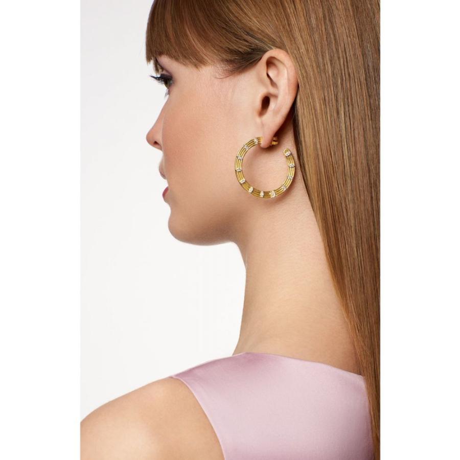 格安人気 レディース Rothman Freida ロスマン フリーダ イヤリング ピアス Earrings Gold White Hoop Empire Bloom ジュエリー アクセサリー Fleur フープピアス Dp3 Ffb2d