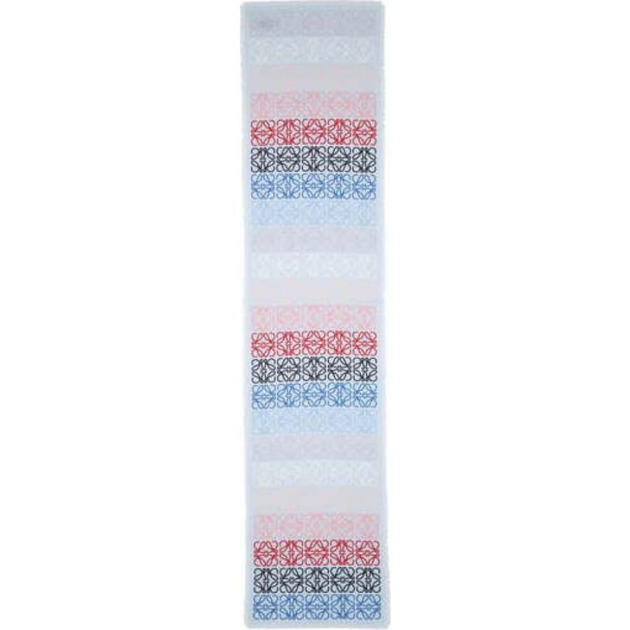 ロエベ Loewe レディース マフラー スカーフ ストール Monogram Stripe Scarf Light Blue Www Nlqp Com
