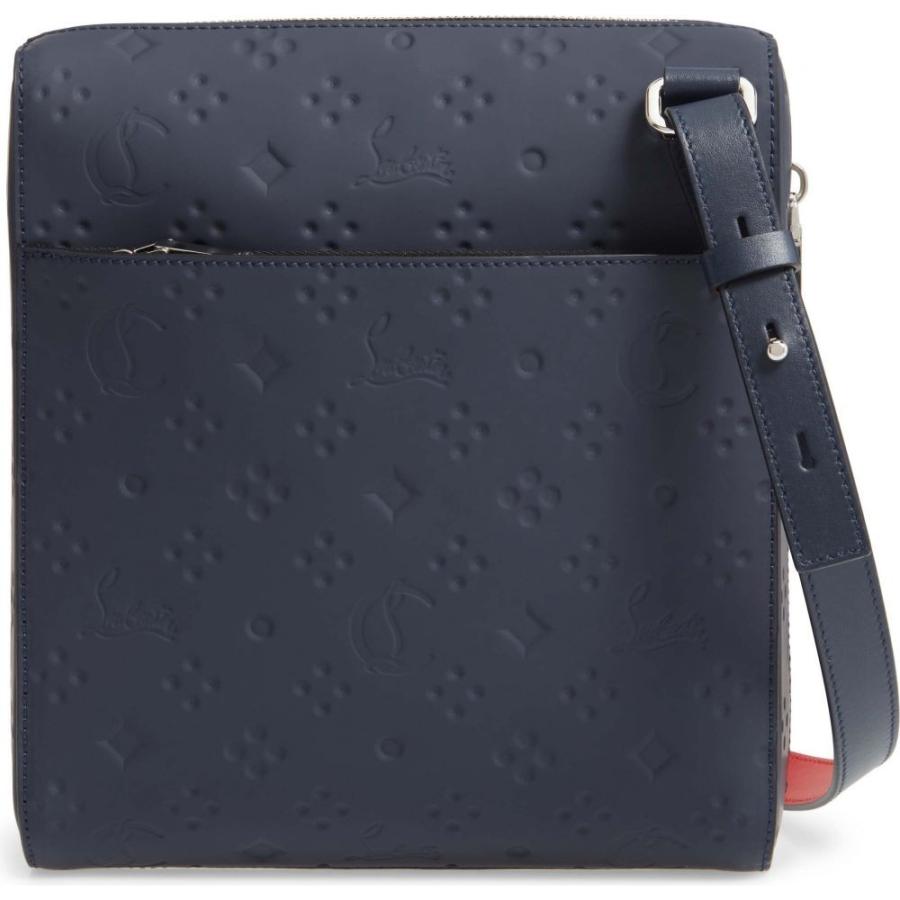 クリスチャン ルブタン Christian Louboutin メンズ バッグ Medium Benech Calfskin Reporter Bag Navy Navy Supersport Tn
