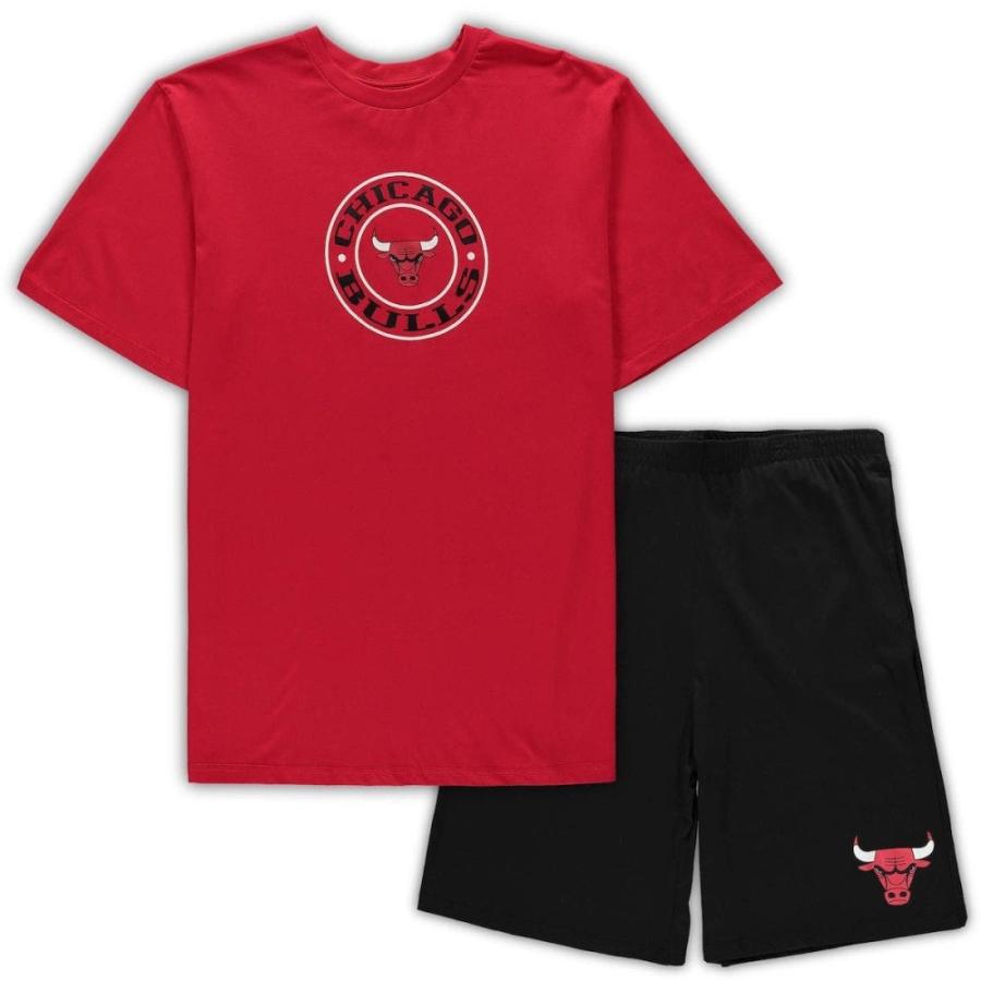 [定休日以外毎日出荷中] Red/Black Sport Concepts 大きいサイズ Tシャツ メンズ SPORT CONCEPTS スポーツ コンセプト Chicago Set Sleep Shorts & T-Shirt Tall & Big Bulls 半袖