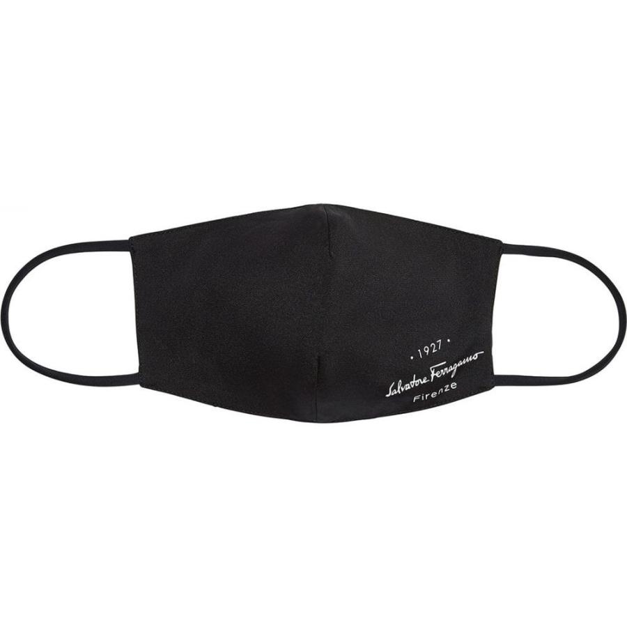 即日発送 サルヴァトーレ フェラガモ Salvatore Ferragamo メンズ 雑貨 デザインマスク ブランド Logo Print Adult Face Mask Black 人気ブランド Aexstore Aexponents Com