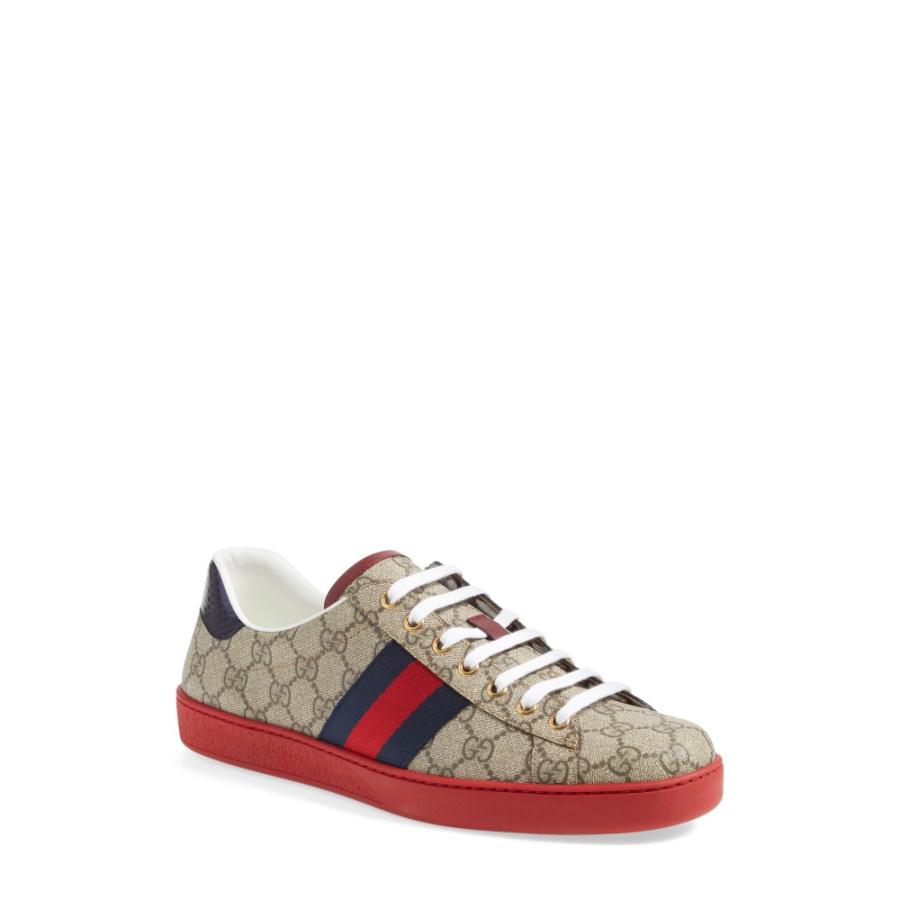 世界の メンズ スニーカー グッチ Gucci シューズ 靴 Beige Sneaker Top Low Supreme Gg Ace New シューズ 靴 ローカット スニーカー メンズ Gucci グッチ シューズ Oyostate Gov Ng