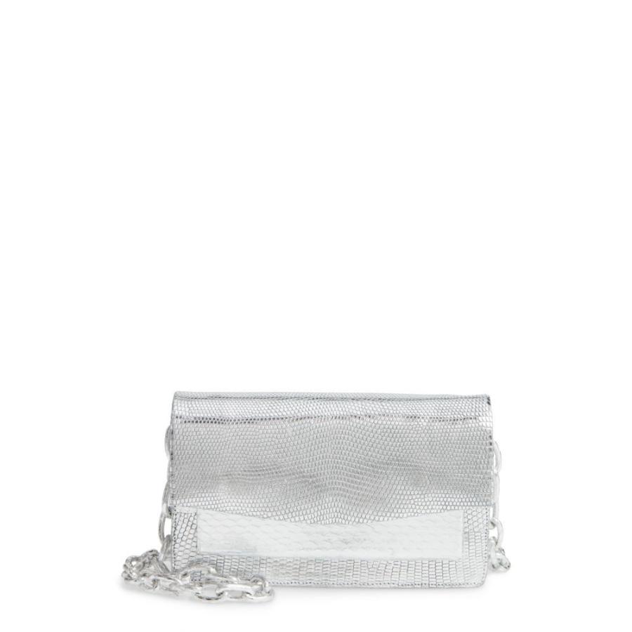 ナンシー ゴンザレス Nancy Lizard Gonzalez レディース クラッチバッグ バッグ Nancy Mini Eden Clutch Genuine Crocodile Flap Clutch Silver Lizard 数量限定商品 人気定番の新発売