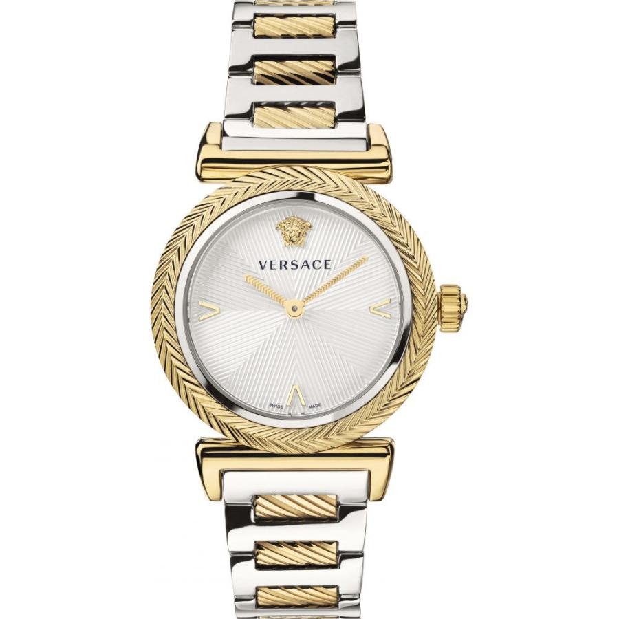 驚きの安さ Versace ヴェルサーチ 財布 時計 雑貨 レディース 腕時計 ヴェルサーチ Versace レディース Tone Two 35mm Watch Bracelet Steel Stainless V Motif 腕時計 レディース腕時計 Meorboston Org