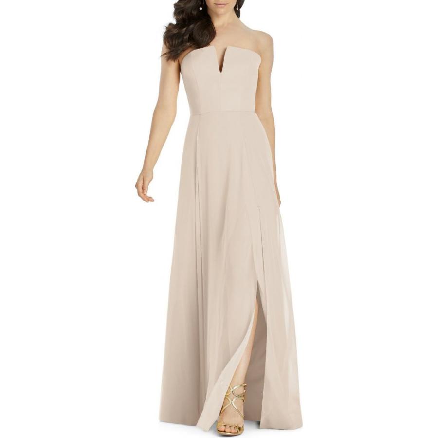 新品即決 ディシーコレクション Dessy Collection レディース パーティードレス ワンピース ドレス Strapless Chiffon A Line Gown Cameo 数量限定 Www Doctor Plan Com