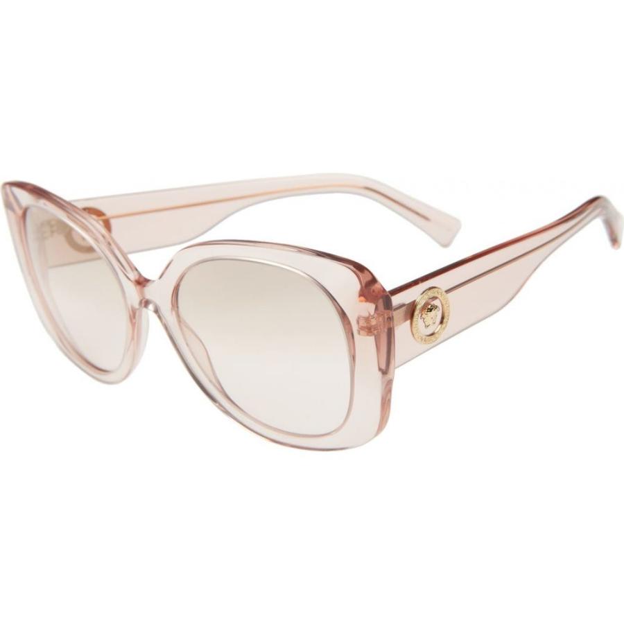 安い 56mm メガネ サングラス レディース Versace ヴェルサーチ レディース メガネ サングラス ヴェルサーチ Versace Butterfly Gold Pink Brown Transparent Sunglasses 財布 帽子 ファッション小物 Knowledge21 Com