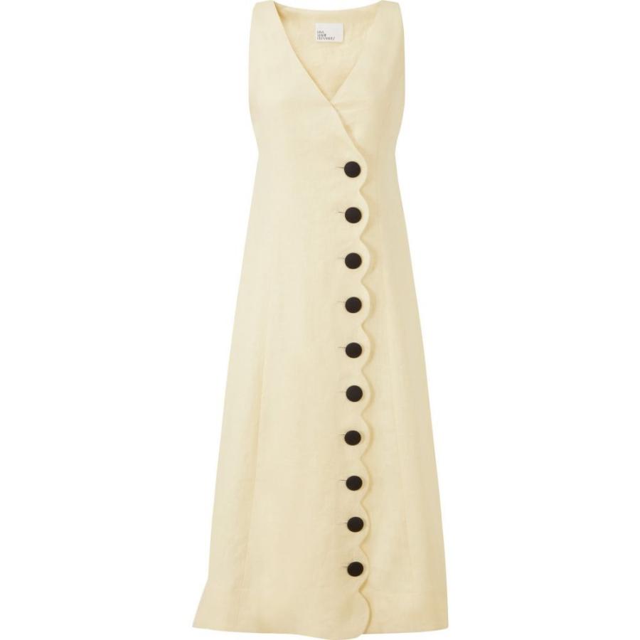 21新作モデル Lisa フェルナンデス マリー リサ Marie Butte Dress Maxi Linen Scallop ワンピース ドレス マキシ丈 ワンピース レディース Fernandez ロング マキシ丈 Sutevalle Org