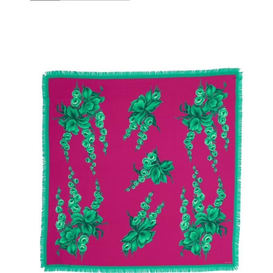 エトロ Etro レディース マフラー スカーフ ストール Bombay Floral Silk Scarf Pink Shershine Com