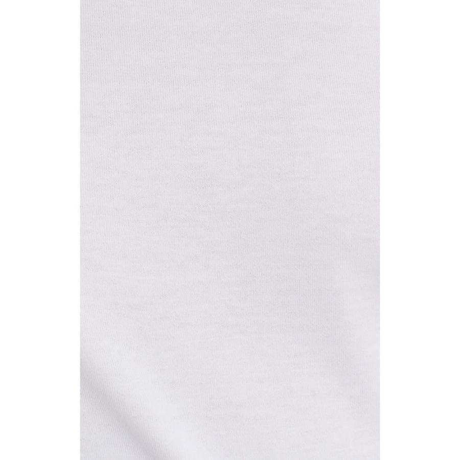 ドルチェ&ガッバーナ DOLCE&GABBANA レディース Tシャツ トップス Crystal Logo Cotton T-Shirt White｜ef-3｜05