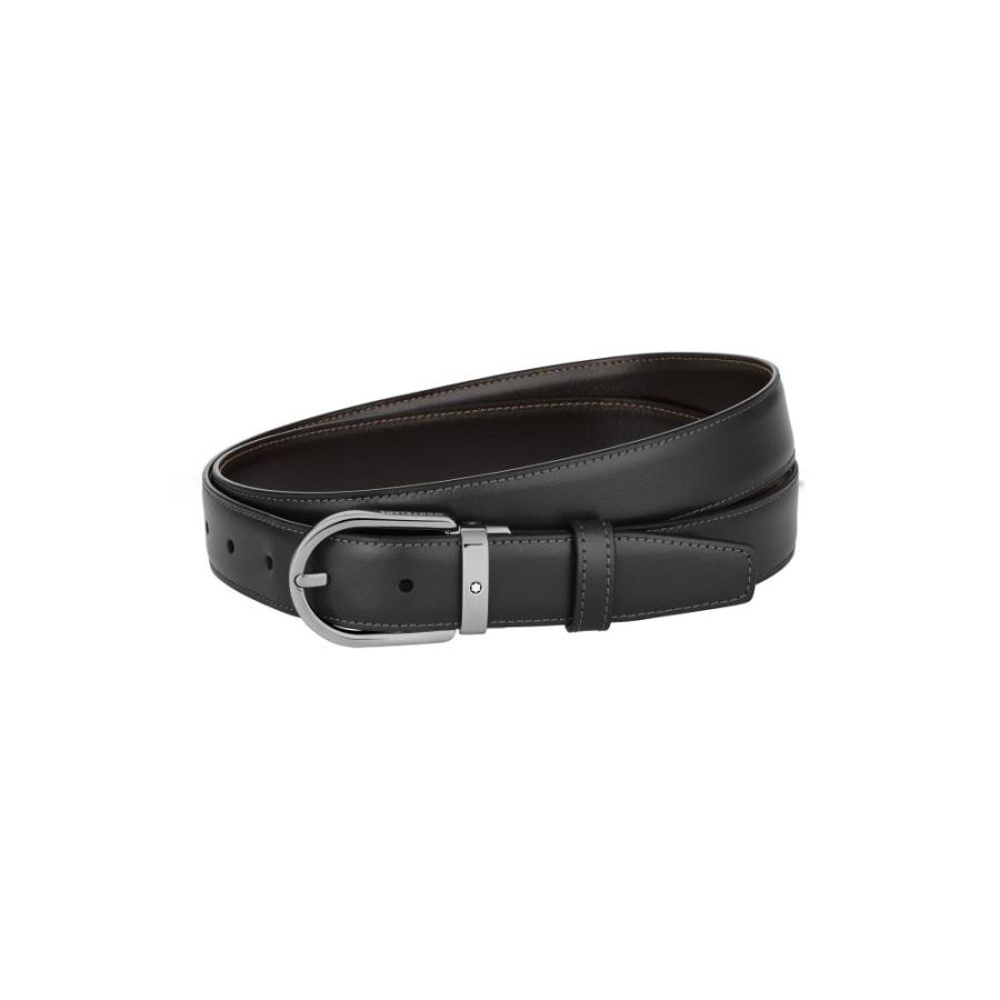 ランキング第1位 Montblanc モンブラン ベルト メンズ ファッション小物 モンブラン Montblanc メンズ ベルト Horseshoe Buckle Reversible Leather Belt Black 財布 帽子 ファッション小物 Smssvg Org