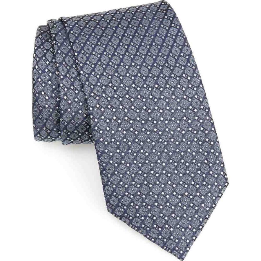 Brioni ネクタイ ブリオーニ Silk Tie その他ネクタイ Navy Graphite メンズ メンズ Geometric