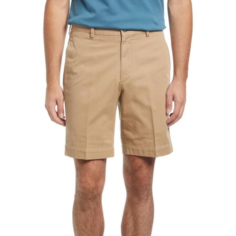 【あす楽対応】 ボトムス・パンツ ショートパンツ メンズ BERLE ベール Charleston Tan British Shorts Chino Front Flat ショート、ハーフパンツ
