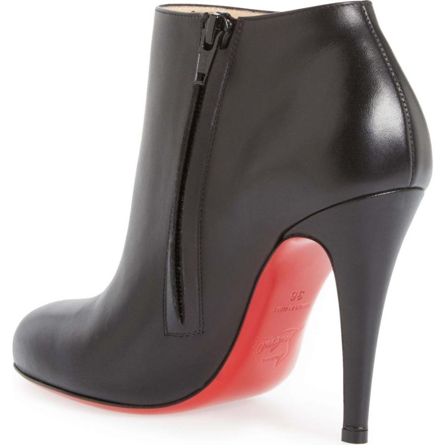 クリスチャン ルブタン Christian Louboutin レディース ブーツ 販売実績no 1 シューズ 靴 Round Leather Bootie Belle Black Toe
