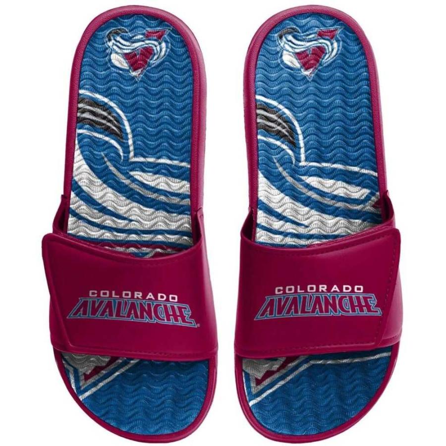 FOCO フォコ サンダル メンズ シューズ・靴フォコ FOCO メンズ サンダル シューズ・靴 Colorado Avalanche Wordmark Gel Slide Sandals Maroon