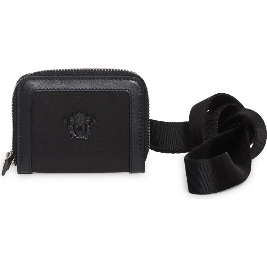 ファッション通販 Wallet Medusa 財布 メンズ Versace ヴェルサーチ 財布 時計 雑貨 メンズ 財布 ヴェルサーチ Versace On Black Black Strap A 財布