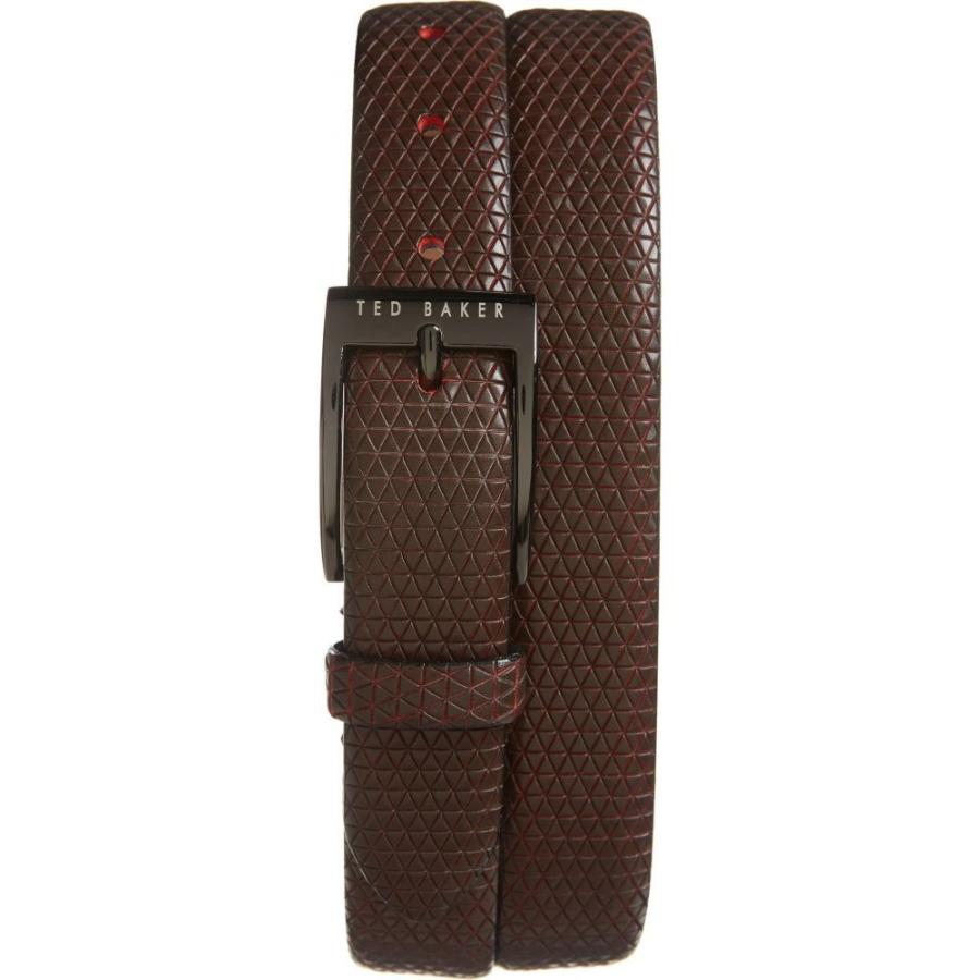 魅力的な テッドベーカー Ted Baker London メンズ ベルト Manila Leather Belt Dark Red 限定セール Skylanceronline Com