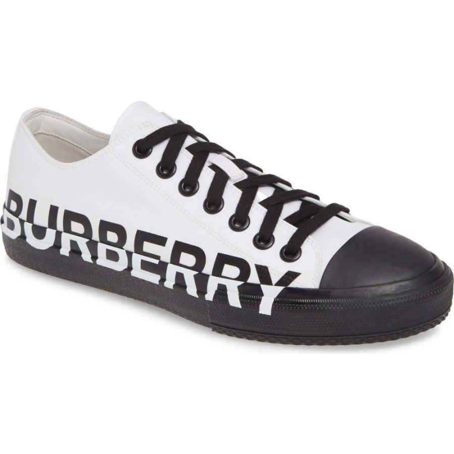 バーバリー Burberry メンズ スニーカー シューズ 靴 Larkhall Graphic Logo Sneaker Optic White Black Www Pvc24 Nl