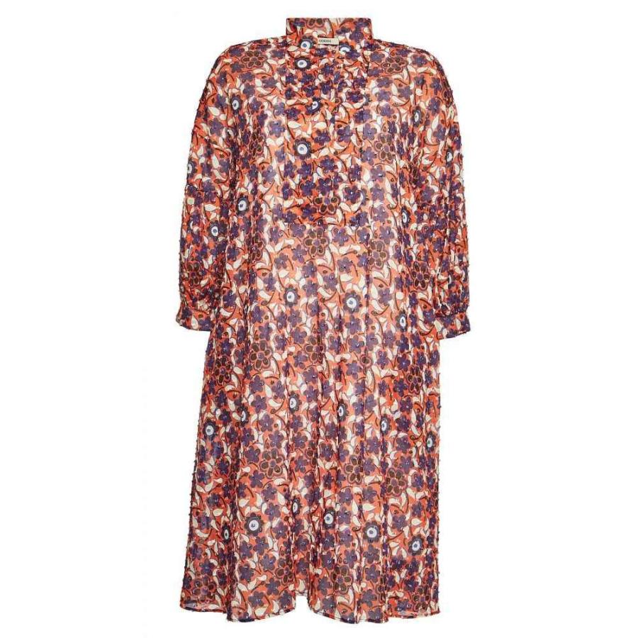 オデー Odeeh レディース ワンピース ワンピース ドレス ノースリーブ Printed Multicolored ワンピース Cotton Dress Multicolored