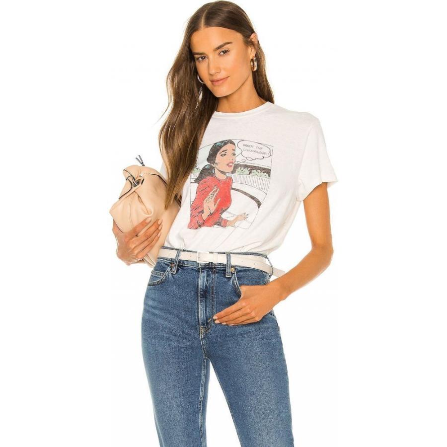 セール 登場から人気沸騰 トップス レディース Re Done Tシャツ リダン リダン White Vintage Tee Loose 70 S Champagne The Wait トップス Tシャツ レディース Re Done トップス Affaires Sociales Gouv Cg