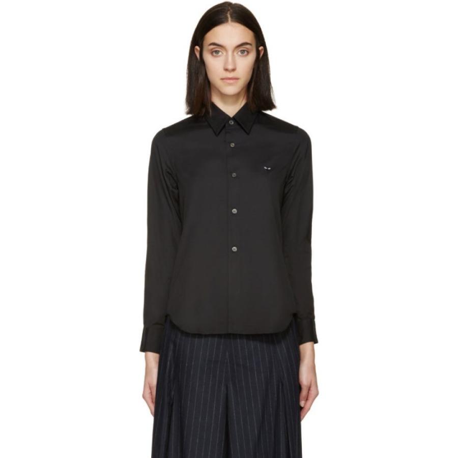 コム デ ギャルソン Comme Des Garcons Play レディース ブラウス シャツ トップス Black Poplin Small Heart Shirt Www Unipymes Com