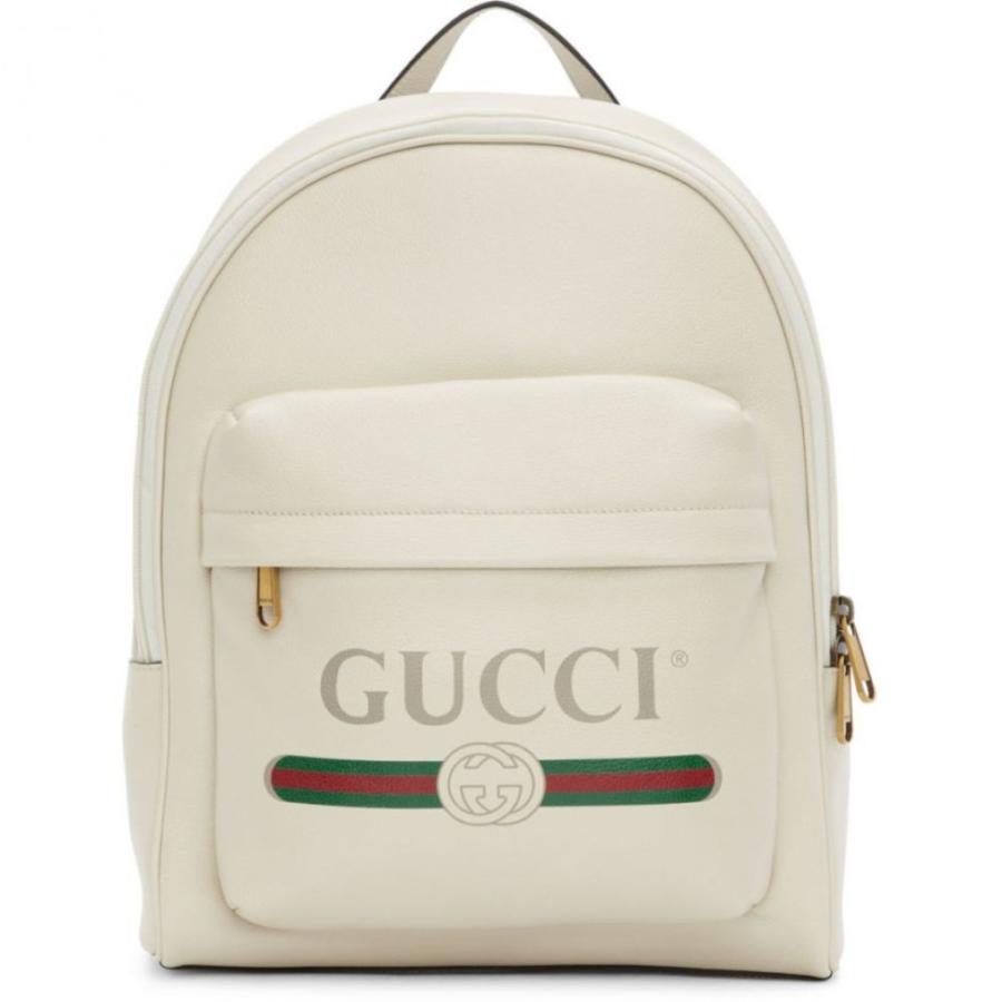 グッチ Gucci メンズ バックパック リュック Print White バッグ Backpack 限定特価