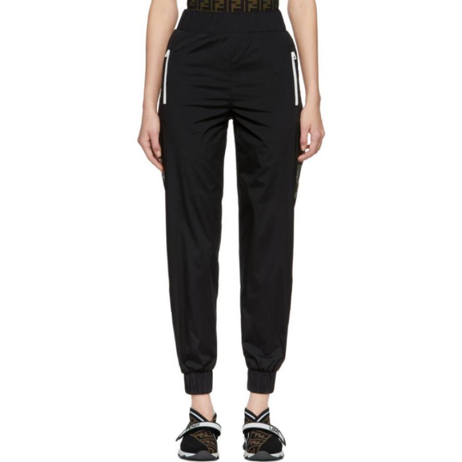 フェンディ Fendi レディース スウェット ジャージ ボトムス パンツ Black Forever Ribbon Lounge Pants Agroferti Com Br