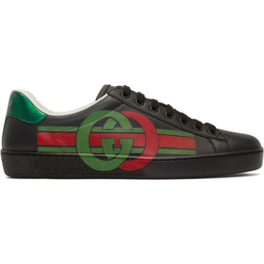 グッチ Gucci メンズ スニーカー シューズ 靴 Black Interlocking G New Ace Sneakers Autoliftpartsplus Com