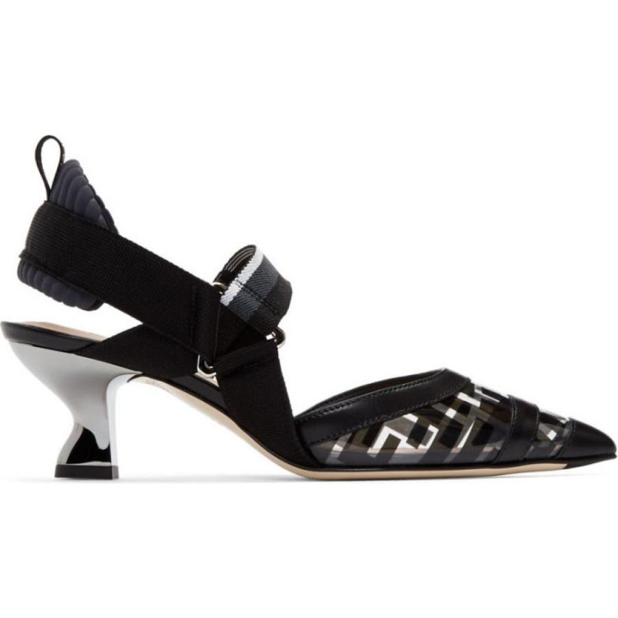 フェンディ Fendi レディース ヒール シューズ 靴 Black Pvc Colibri Slingback Heels Black Mhcseguros Com Br