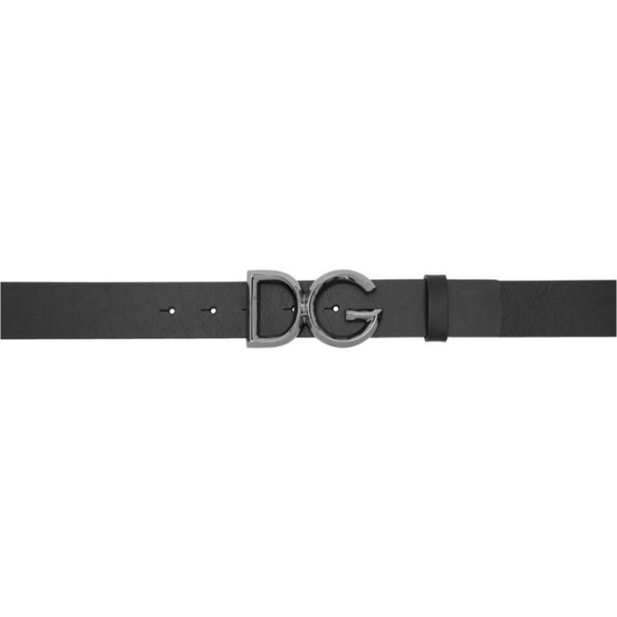 ドルチェ ガッバーナ Dolce Gabbana メンズ ベルト Black Gunmetal Dg Belt Black Www Fakfakkab Go Id