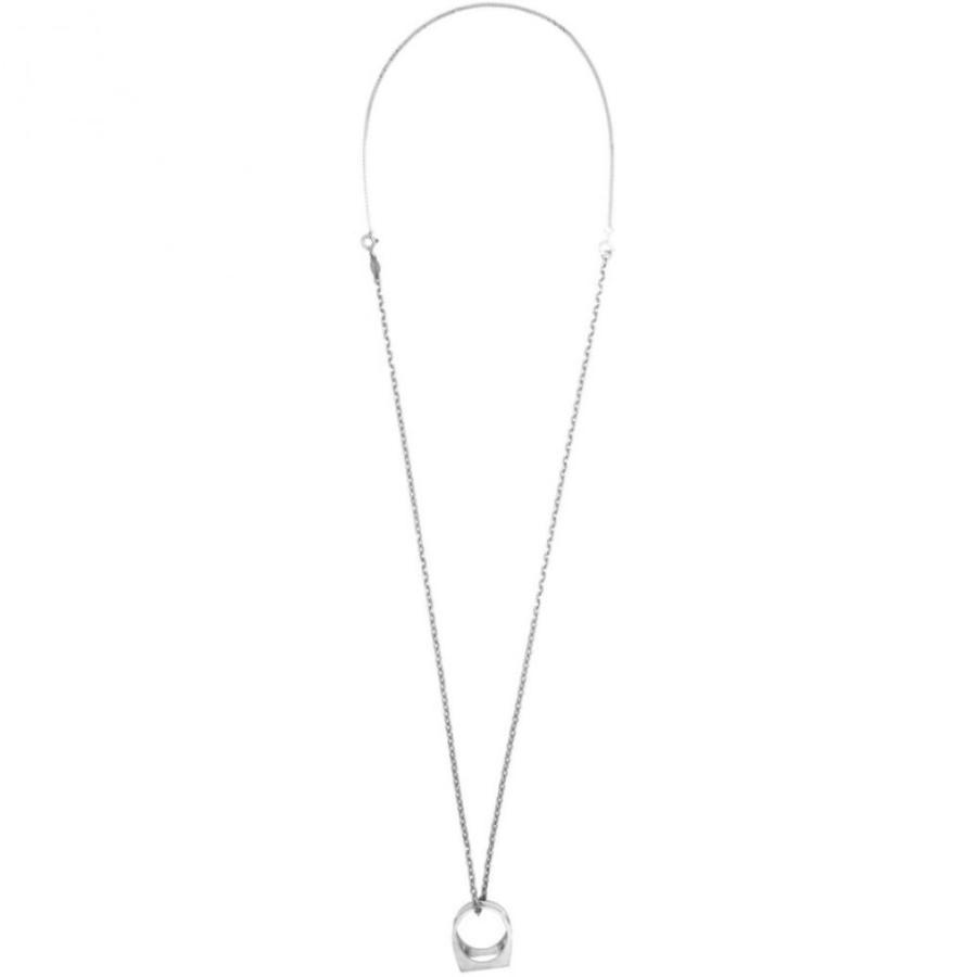 メゾン マルジェラ Maison Margiela メンズ ネックレス Necklace ジュエリー アクセサリー Silver マルジェラ Decortique Pendant Pendant Necklace Silver Hc 1168m フェルマート エフ Fermart Ef