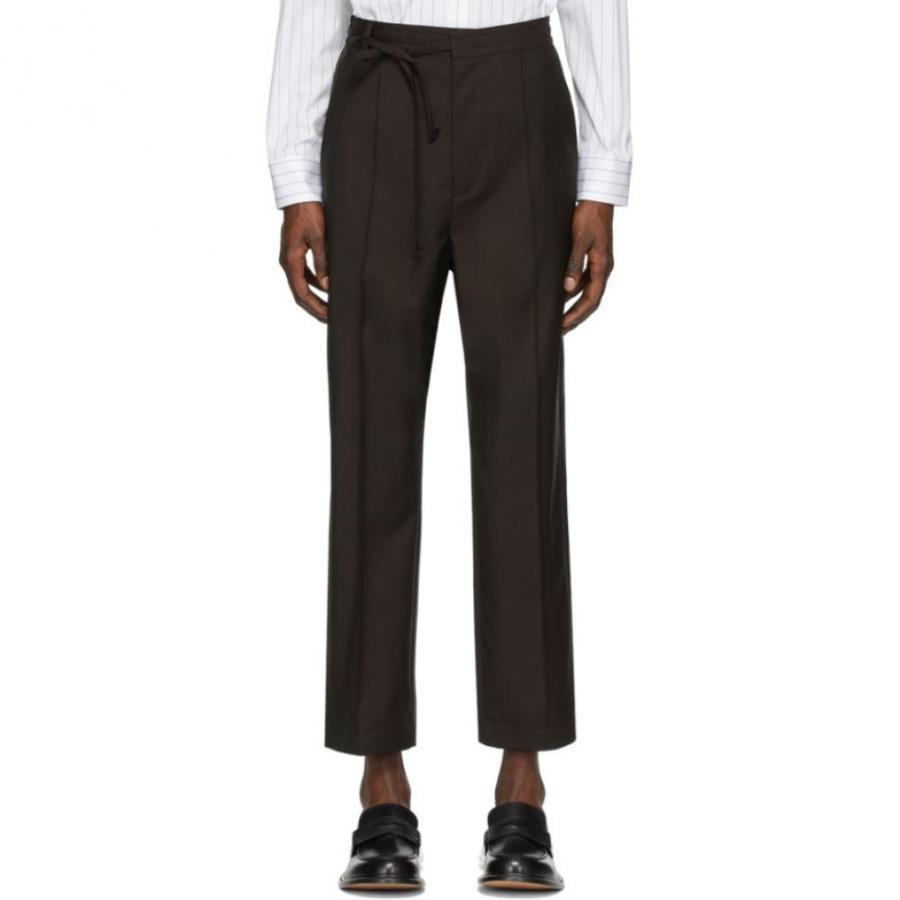 スラックス Margiela メンズ ボトムス パンツ Trousers Maison Trousers Wool Brown メンズ メゾン マルジェラ Brown
