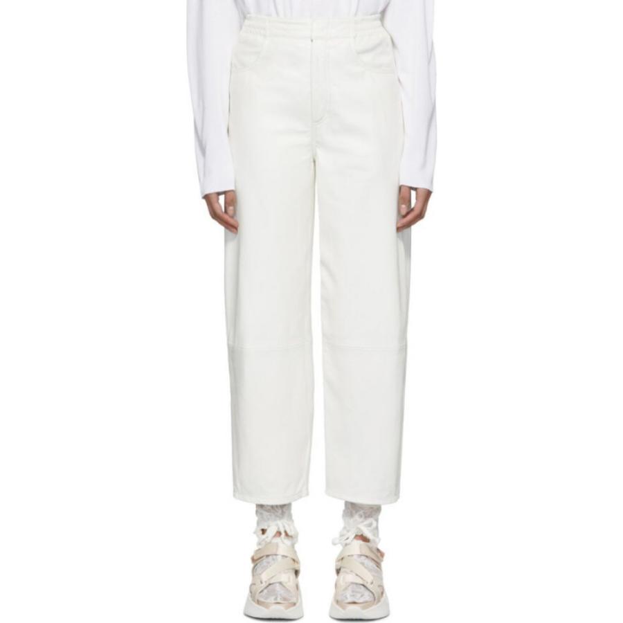 メゾン マルジェラ Mm6 Maison Margiela レディース ボトムス パンツ Off White Leather Trousers Off White Prettyfunnyballoons Com