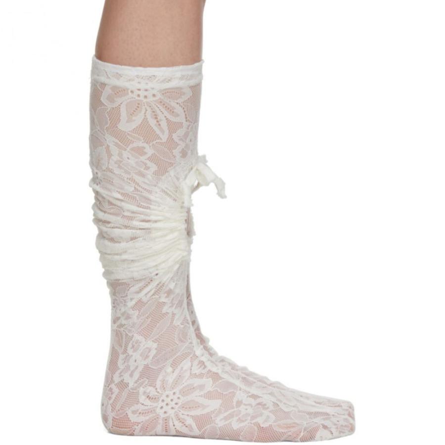 コム デ ギャルソン Comme Des Garcons レディース ソックス インナー 下着 White Lace Socks White Sagaretxe Net