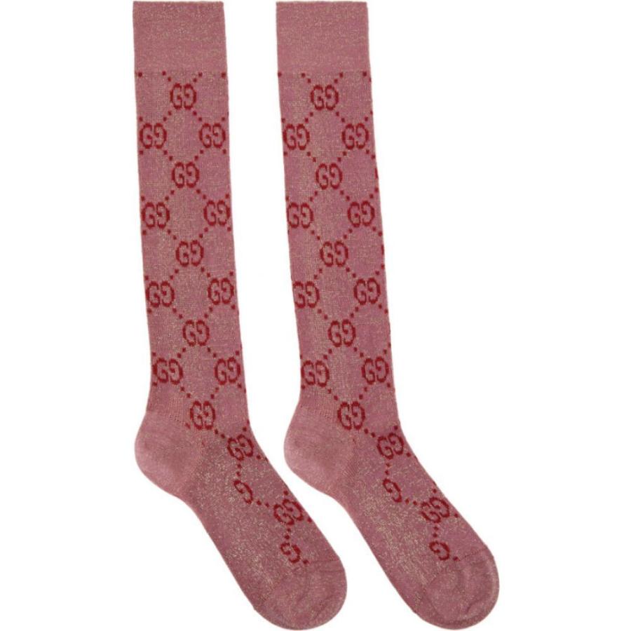 グッチ Gucci レディース ソックス インナー 下着 Pink Crystal Gg Supreme Socks Pink Spabri Com