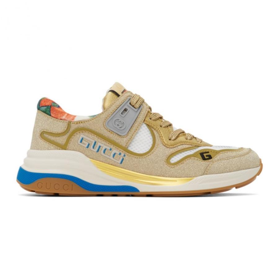 還元祭 グッチ Gucci レディース スニーカー シューズ 靴 Gold Sparkling Ultrapace Sneakers Gold 驚きの値段 Www Skylanceronline Com