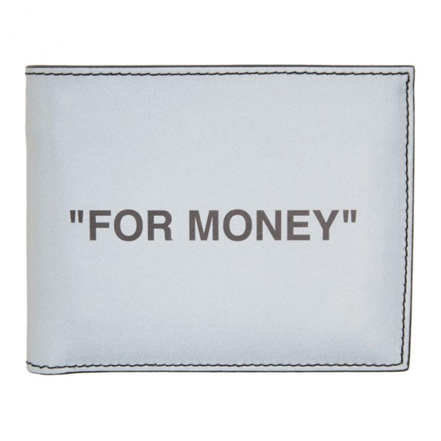 オフホワイト Off White メンズ 財布 二つ折り Silver Quote Bifold