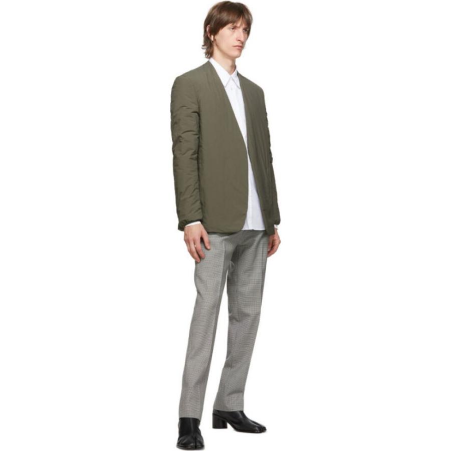 激安正規 メンズ Margiela Maison マルジェラ メゾン メンズ スーツ ジャケット マルジェラ メゾン Margiela Maison スーツ ジャケット Militar Blazer Collarless Garment Dyed Khaki アウター スーツ フォーマル Albinofoundation Org