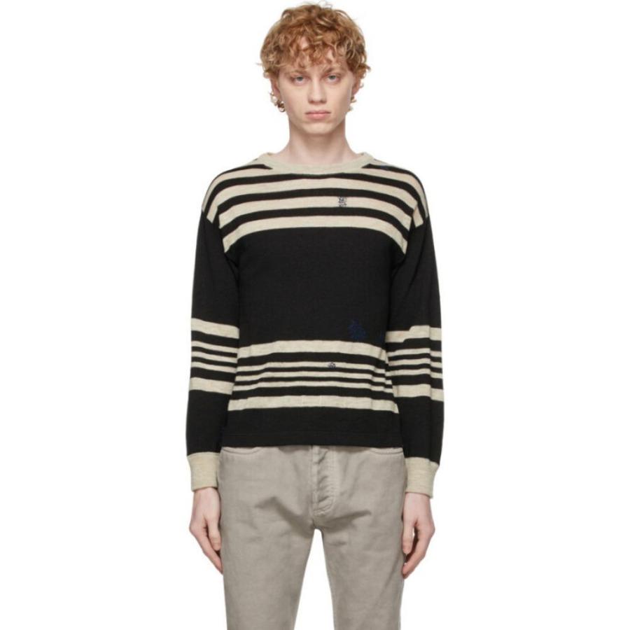 売れ筋がひクリスマスプレゼント Margiela Maison マルジェラ メゾン メンズ ニット セーター マルジェラ メゾン Margiela Maison メンズ Black Beige Sweater Linen Beige Black トップス ニット セーター トップス